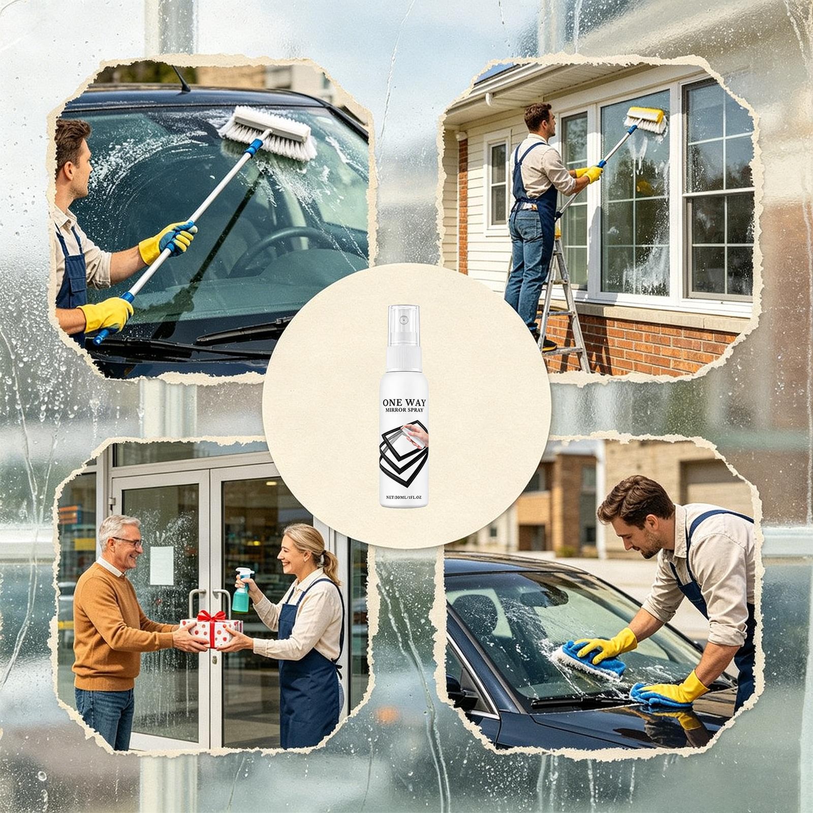 Reflective Window Spray 30ml Heat Insulation Quick Drying Portable