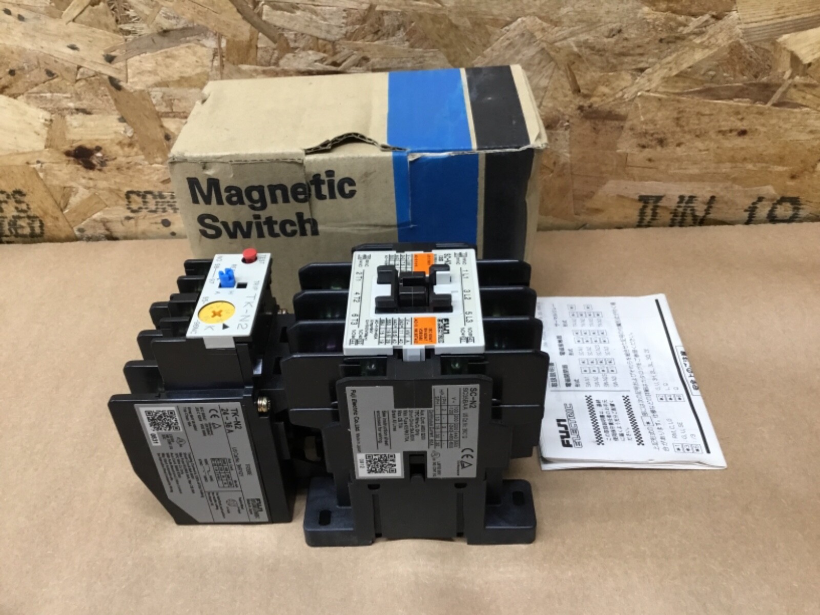 FUJI SW-N2/2E MAGNETIC SWITCH SC-N2 220-240V CONTACTOR 24-36A OVERLOAD #152A3