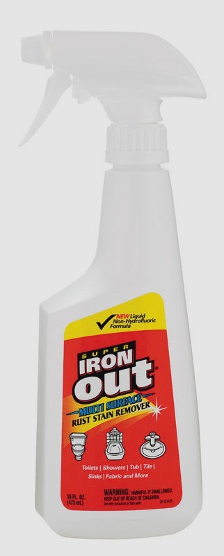 IRON OUT Multi Surface Rust Stain Remover 16oz Sink Bowl Cleaner LI0616PN