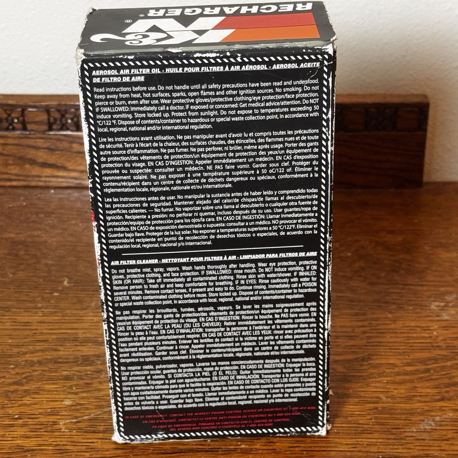 K&N Recharger Kit #99-5000 Air Filter Cleaning System- New Old Stock