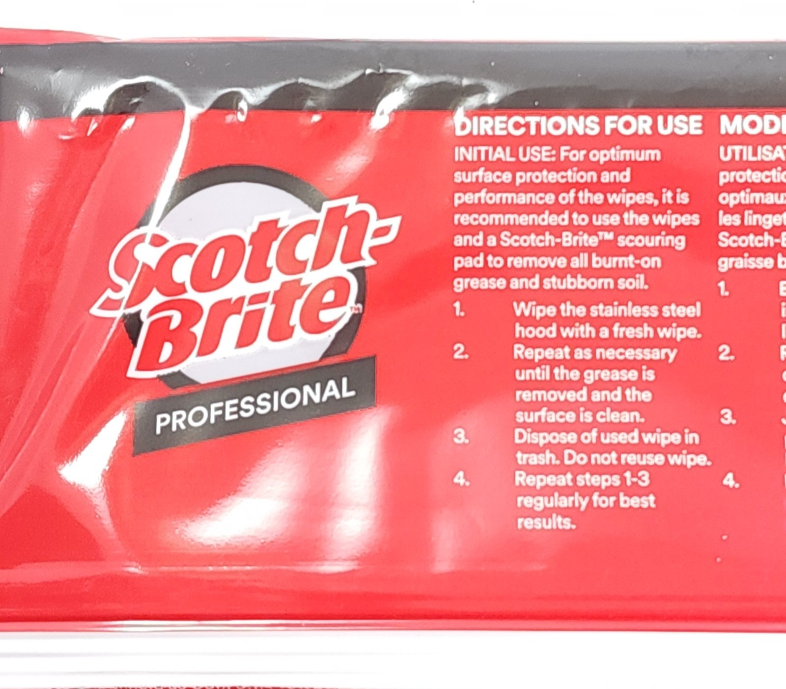 Scotch-Brite 3M 12″ x 9″ Stainless Steel Kitchen Cleaner Degreaser 6 Wipes NEW