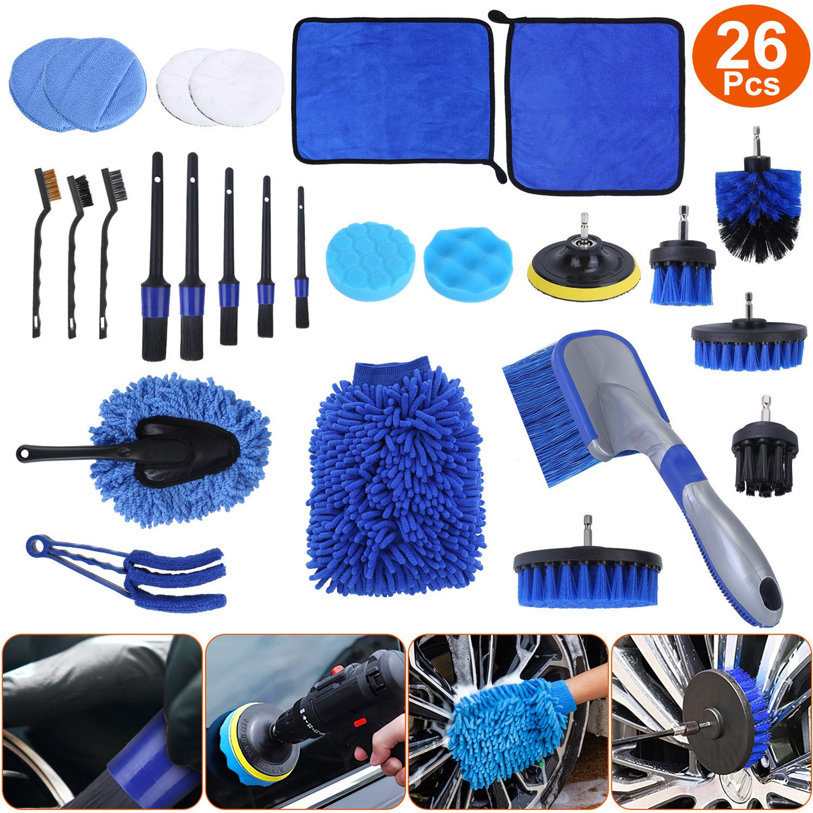 26 Pcs Car Detailing Brush Kit