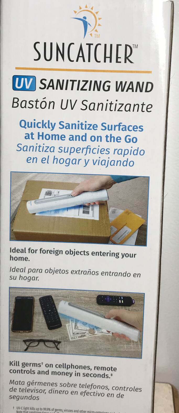 New SUNCATCHER SANITIZING WAND DISINFECTING LAMP PORTABLE SW-9374