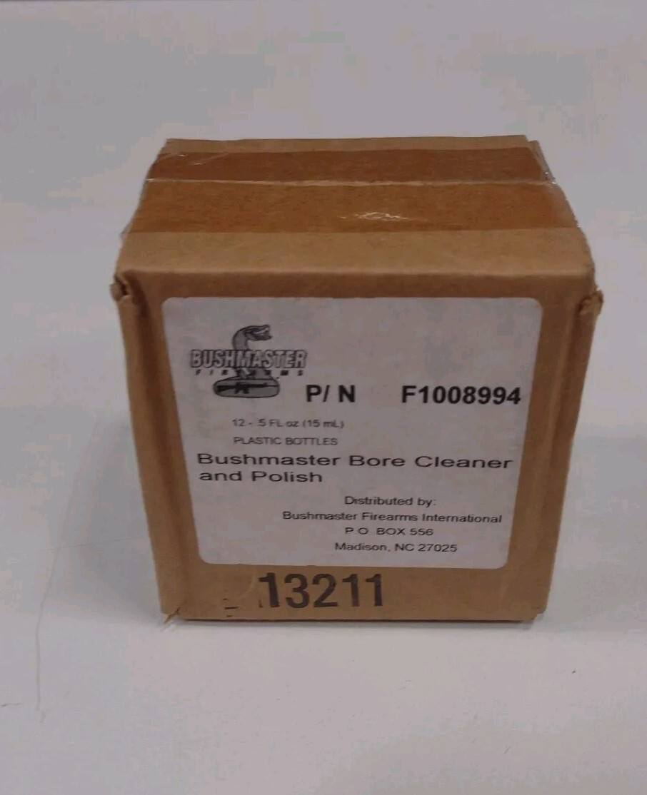 12 Sealed Bushmaster Master Firearm Gun Bore Cleaner and Polish 0.5 oz Box of 12