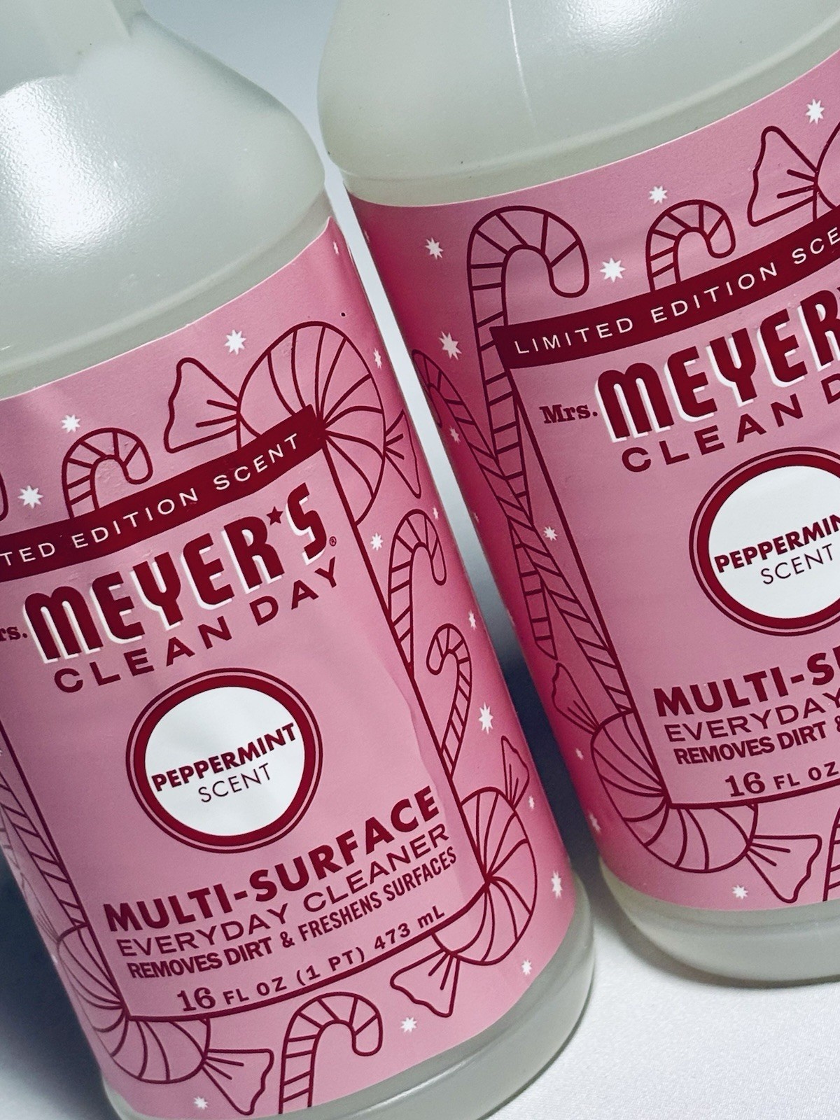 Mrs. Meyer’s Clean Day Limited Edition Peppermint Scent Multi-Surface Spray TWO