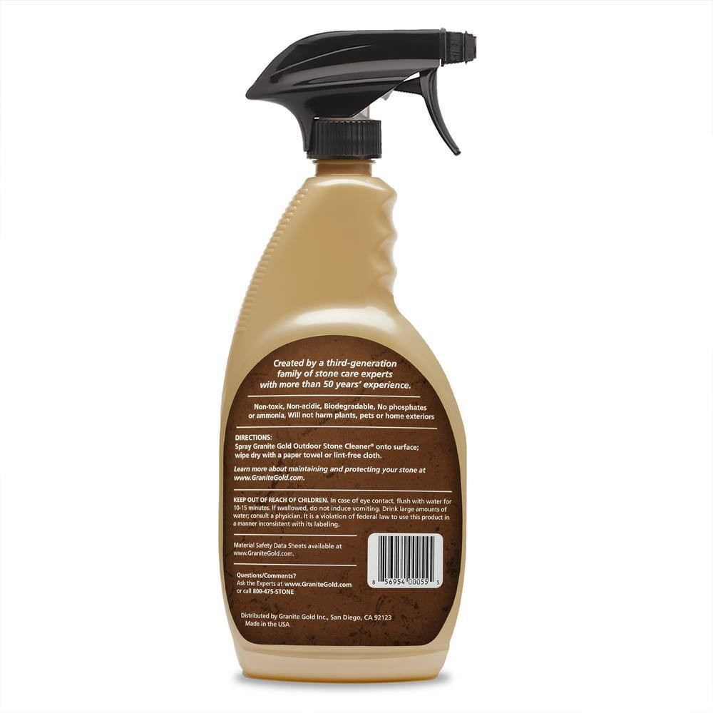 24 Oz. Outdoor Stone Cleaner and Countertop Polish for Granite, Marble, Traverti