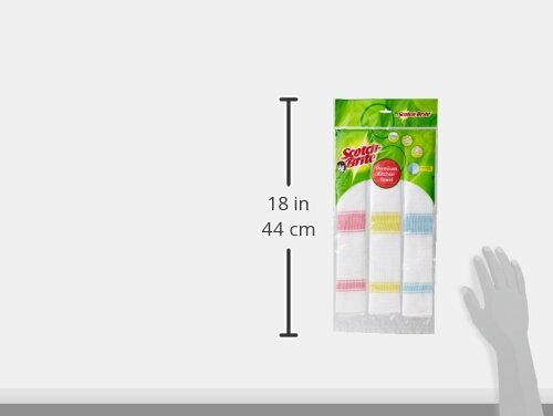 3No. Scotch-Brite Cotton Kitchen Towels – Dry Cotton, Wool Clean -Free Ship