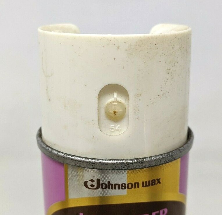 VTG 1982 SC Johnson Wax Pledge Waxed Beauty Lavender 7 Oz Metal Dust Spray Can
