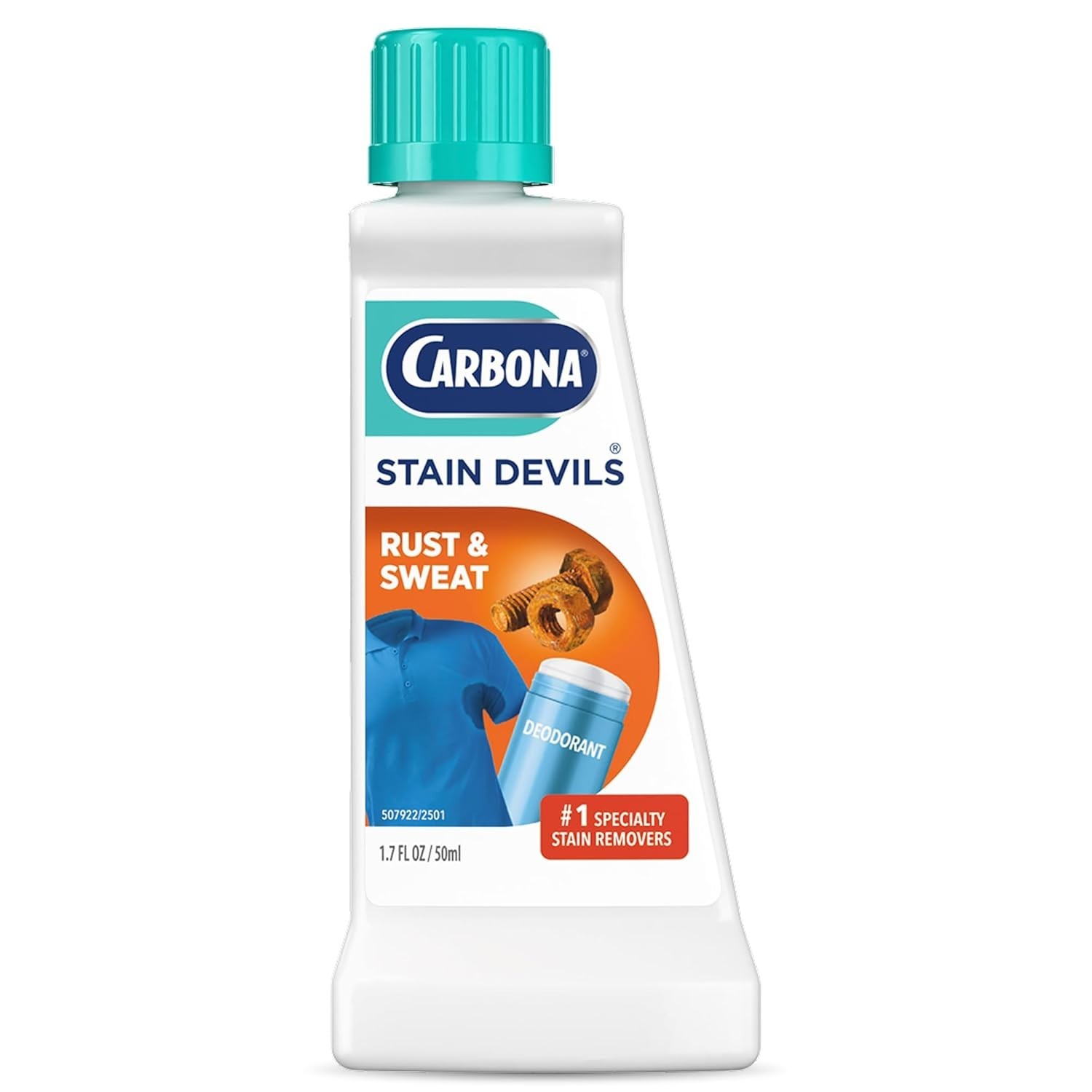 Effortless Rust & Perspiration Stain Cleaner – 1.7 Fl Oz for Soft Fabrics