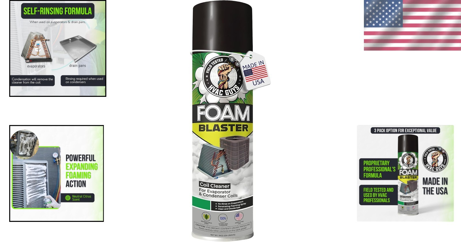 Deep-Penetrating Foam Blaster AC Coil Cleaner