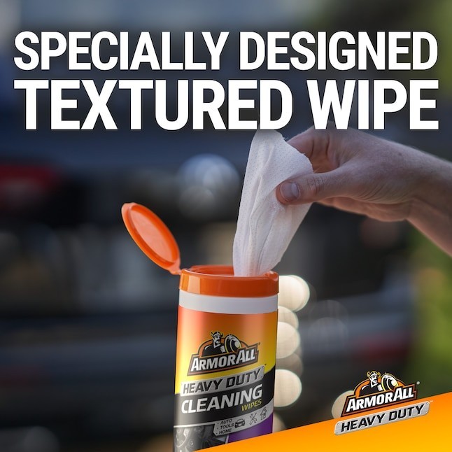 Armor All Heavy Duty Cleaning Wipes 25 -Count Wipes Car Interior Cleaner