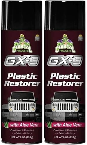 GX-3 Plastic Restorer – Black Plastic Restorer for Cars & Automotive 8oz-2PK