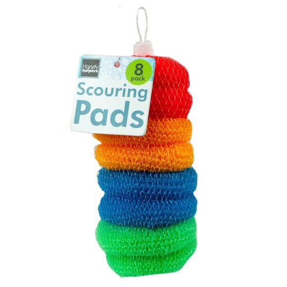 18pc Handy Helpers Multi-Colored Scouring Scrubbing Pads Set