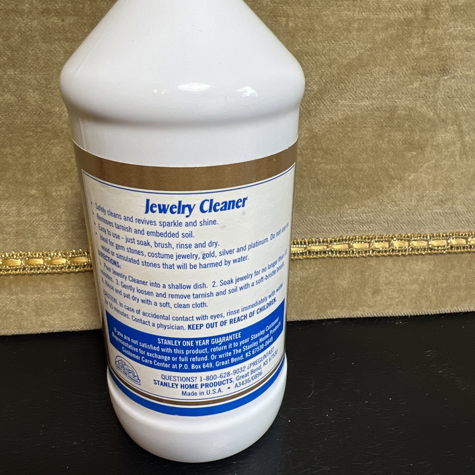 Stanley Home Products Jewelry Cleaner Discontinued NOS Made in USA 7.5 Fl Oz