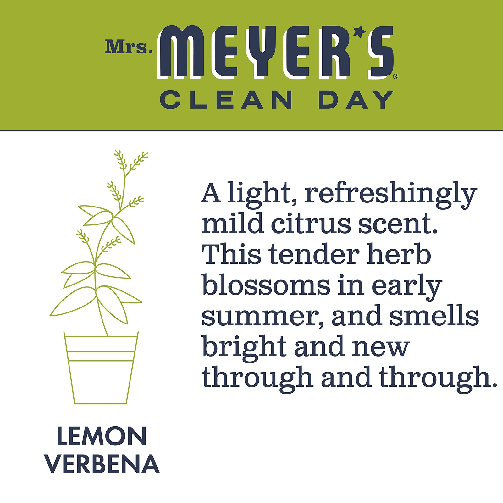 Mrs. Meyer’s Liquid Dish Soap, Biodegradable Formula, Lemon Verbena, 16 Fl. O…