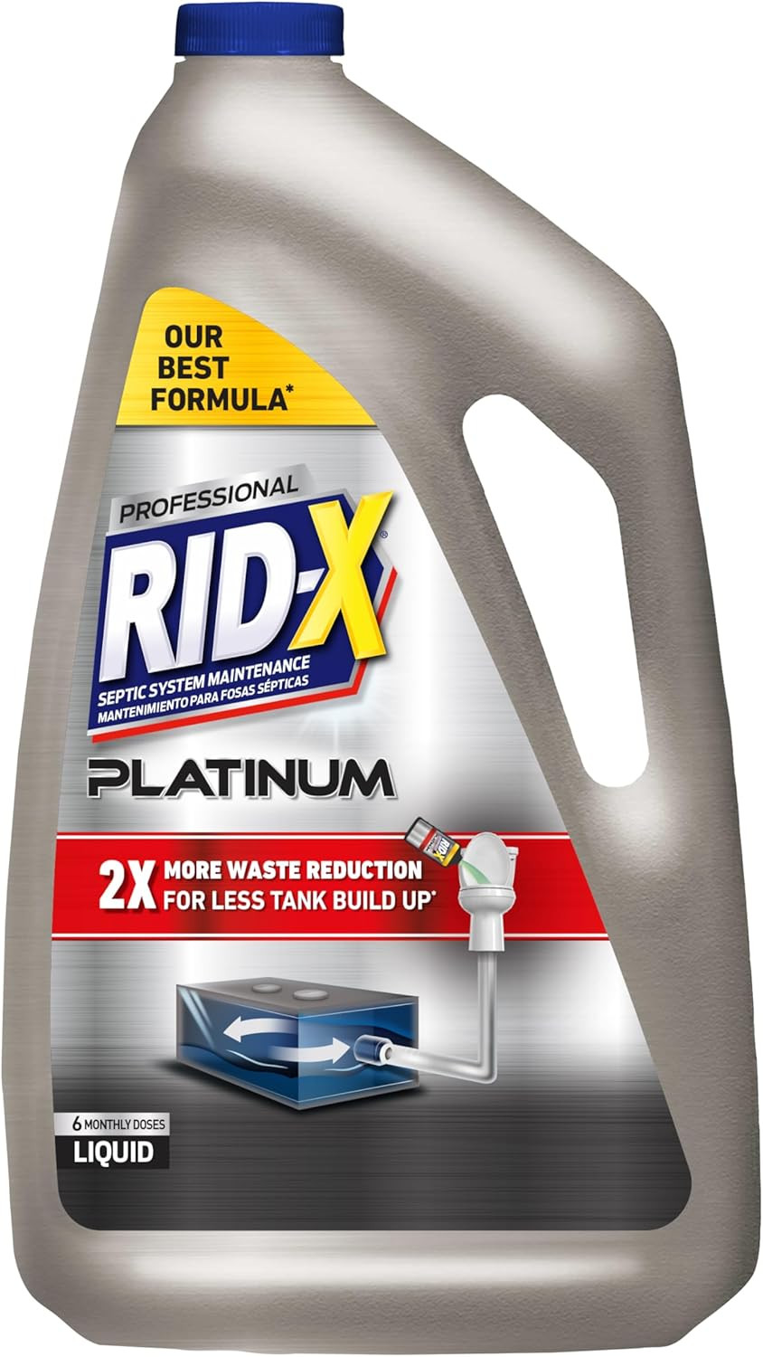 Septic Tank Treatment Platinum Liquid 6 Month Supply – Our Best Formula W