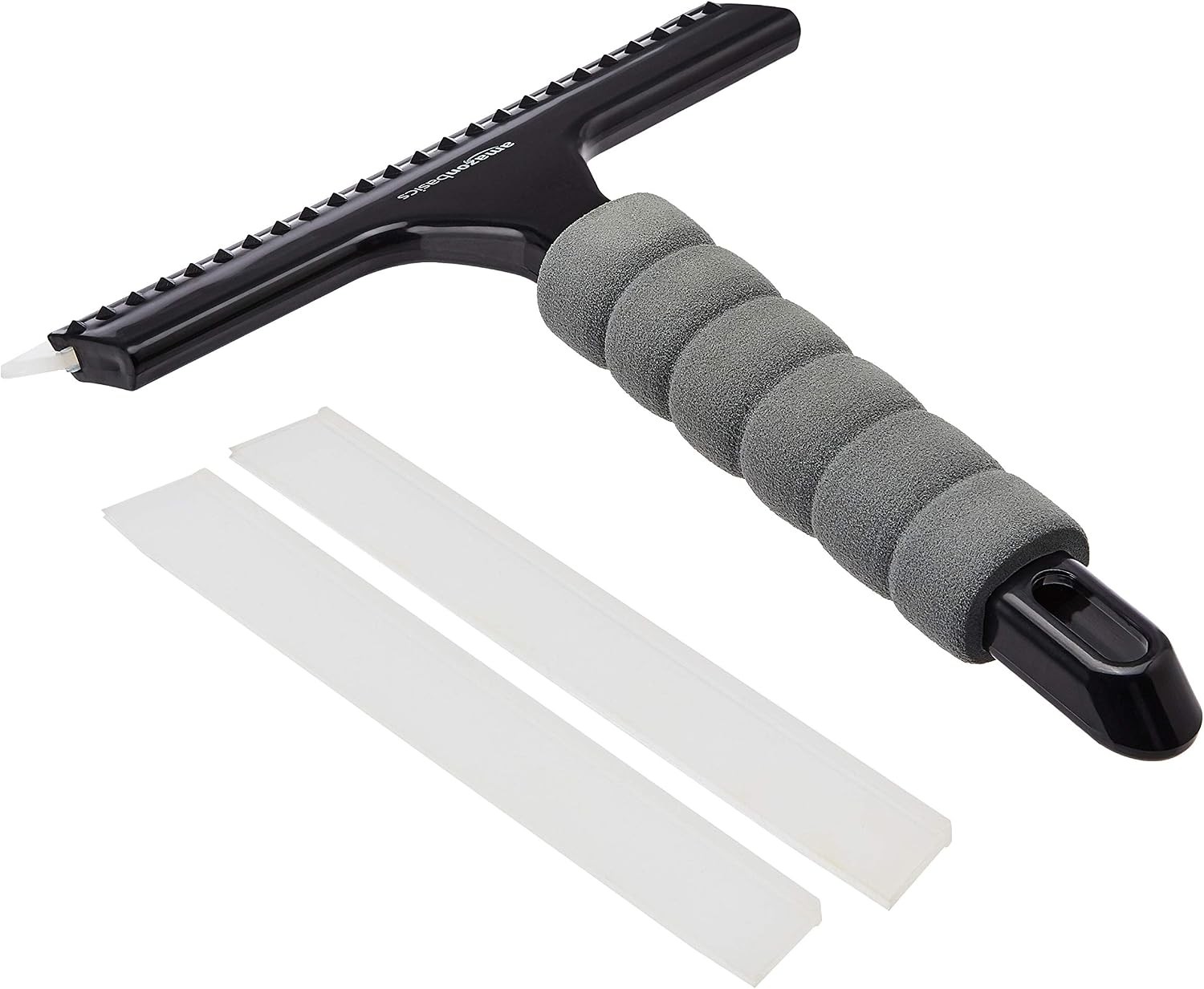 Streak-Free Window Squeegee with Handle for Cars, Showers, and Glass Cleaning