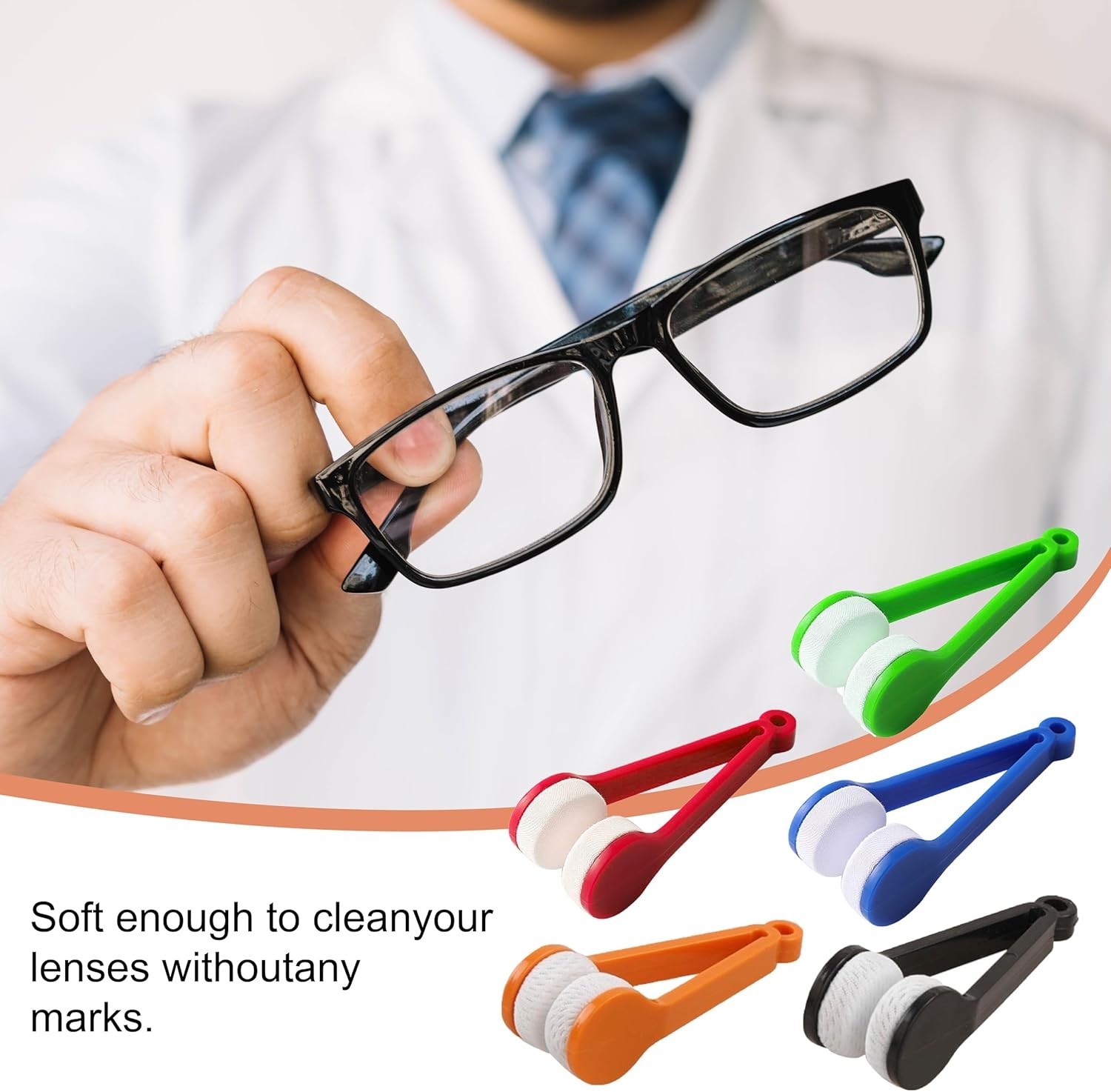 mini Eye Glasses Lens Cleaner Soft Brush Cleaning Tool,