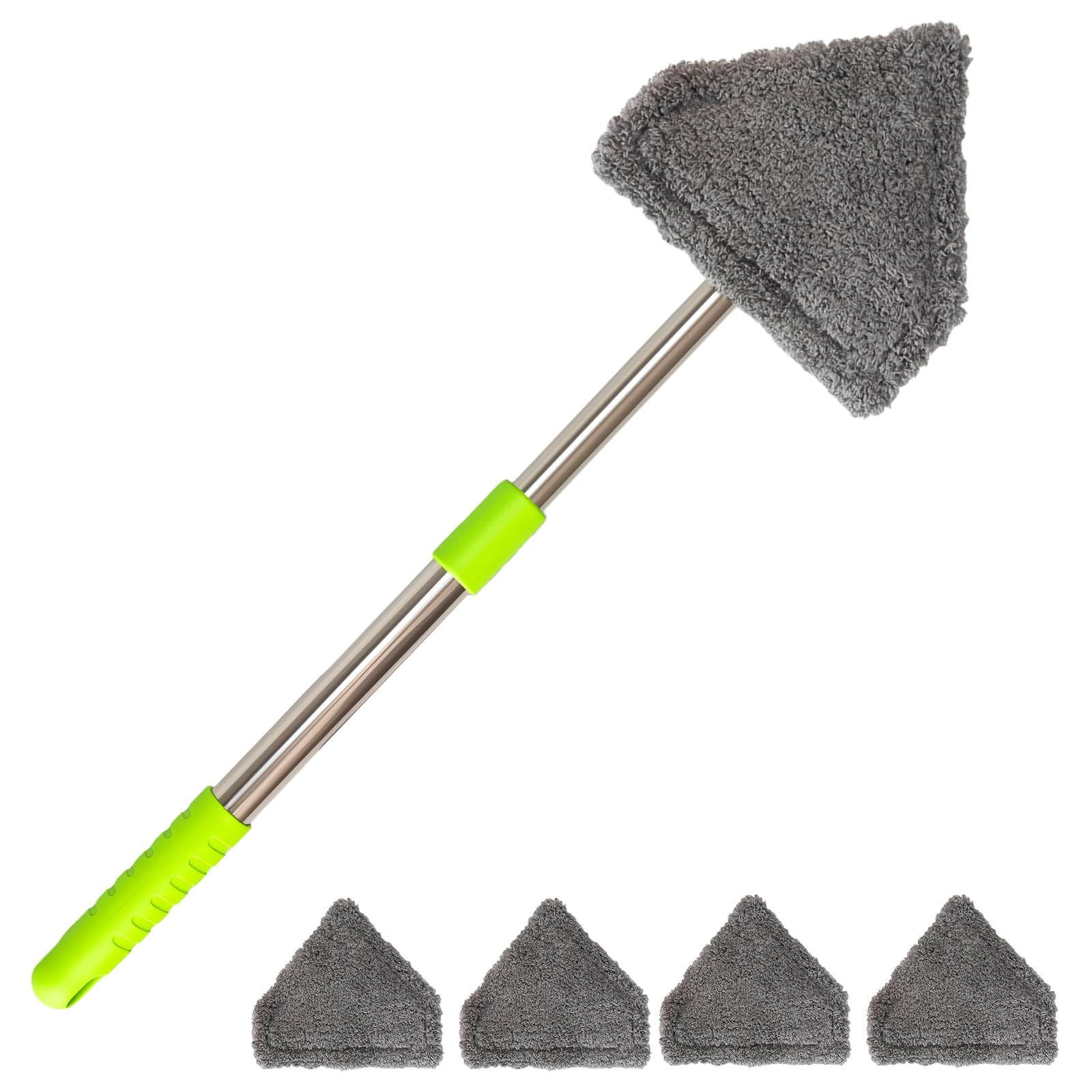Car Windshield Squeegee Cleaning Tool – Vehicle Window Cleaner with 4 Reusabl…