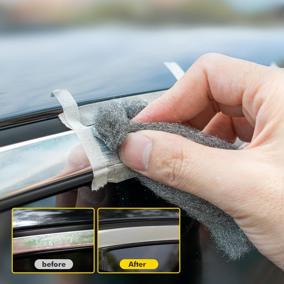 Metal Polish Restorer and Protectant, Chrome Cleaner and Polish for Cars, Remove