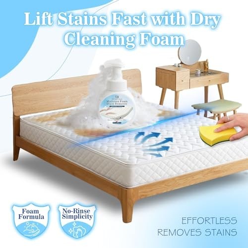 Multi-Surface Mattress Stain Remover Foam Spray – Upholstery Cleaner 300ml