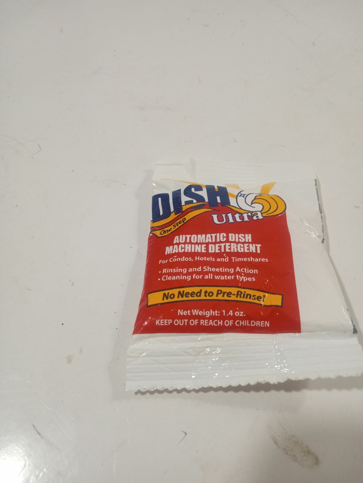 Dish Ultra Automatic Dish Machine Detergent (1.4 oz. Packet) Lot Of 10