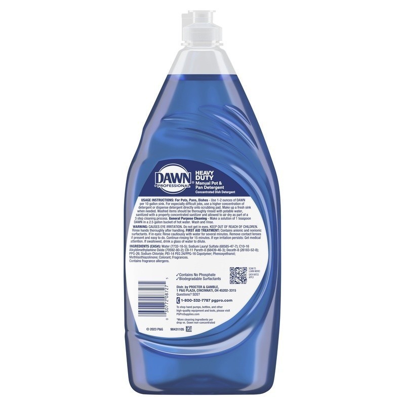 Professional Heavy Duty Dish Soap Liquid 38oz Pot Pan Grease Cleaner Original US
