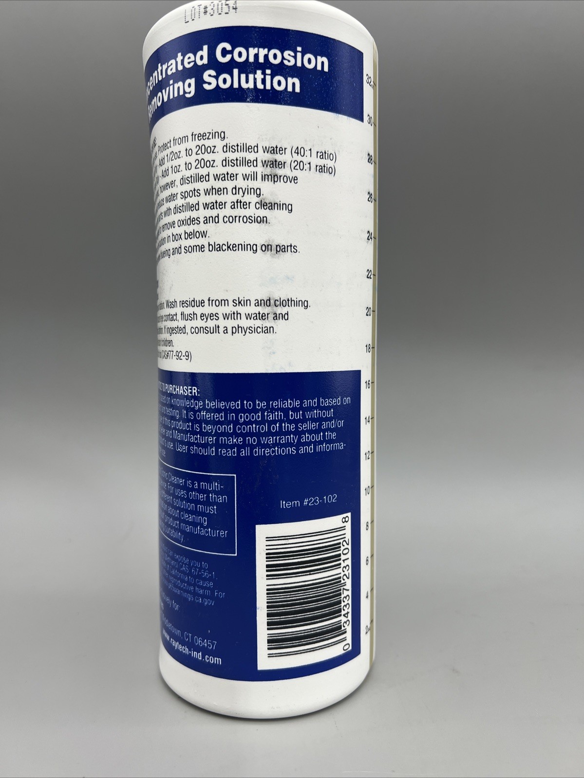 32 oz Raytech CP Concentrated Corrosion Remover & Cleaning Solution 23-102