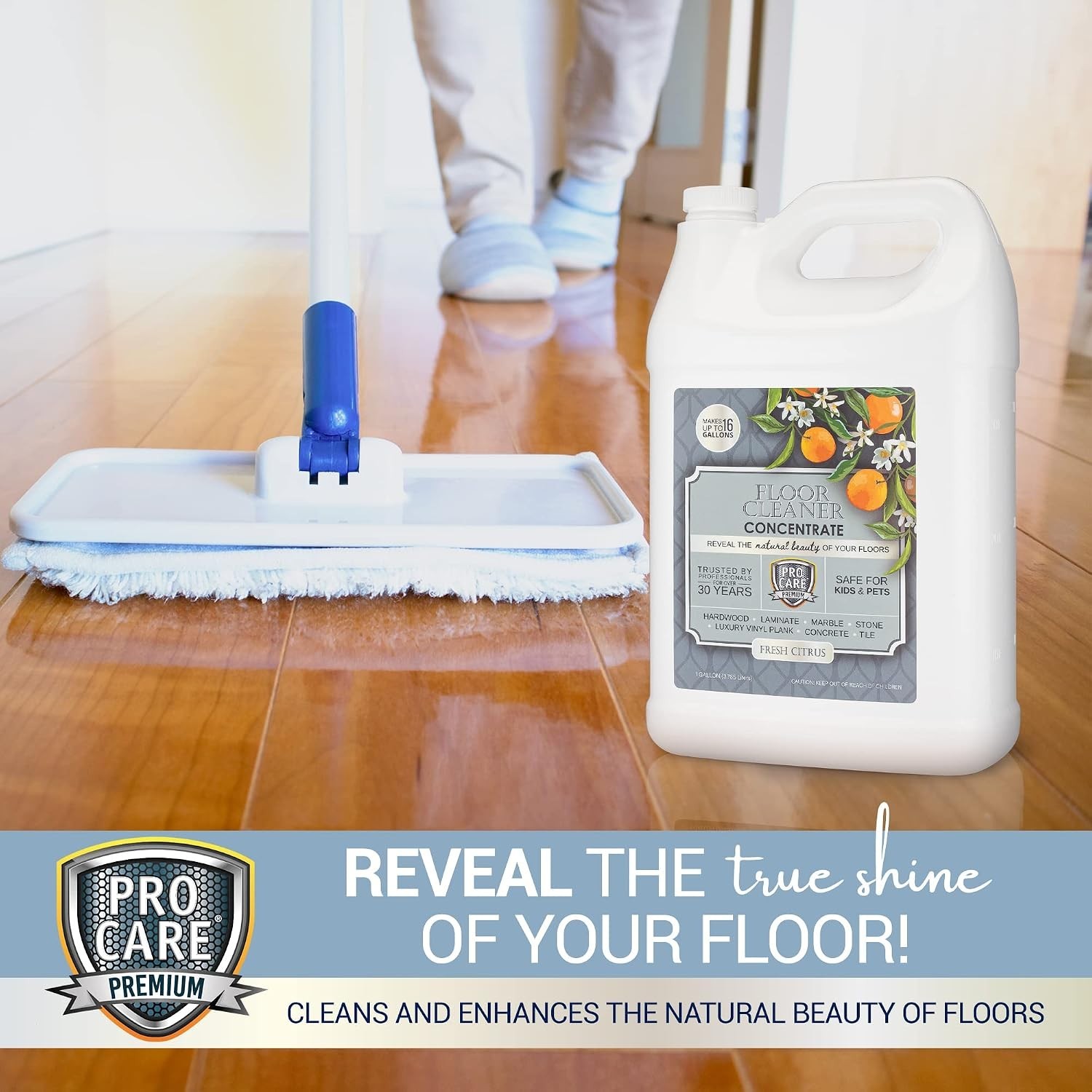 No Rinse Citrus Floor Cleaner – Household Cleaning Solution