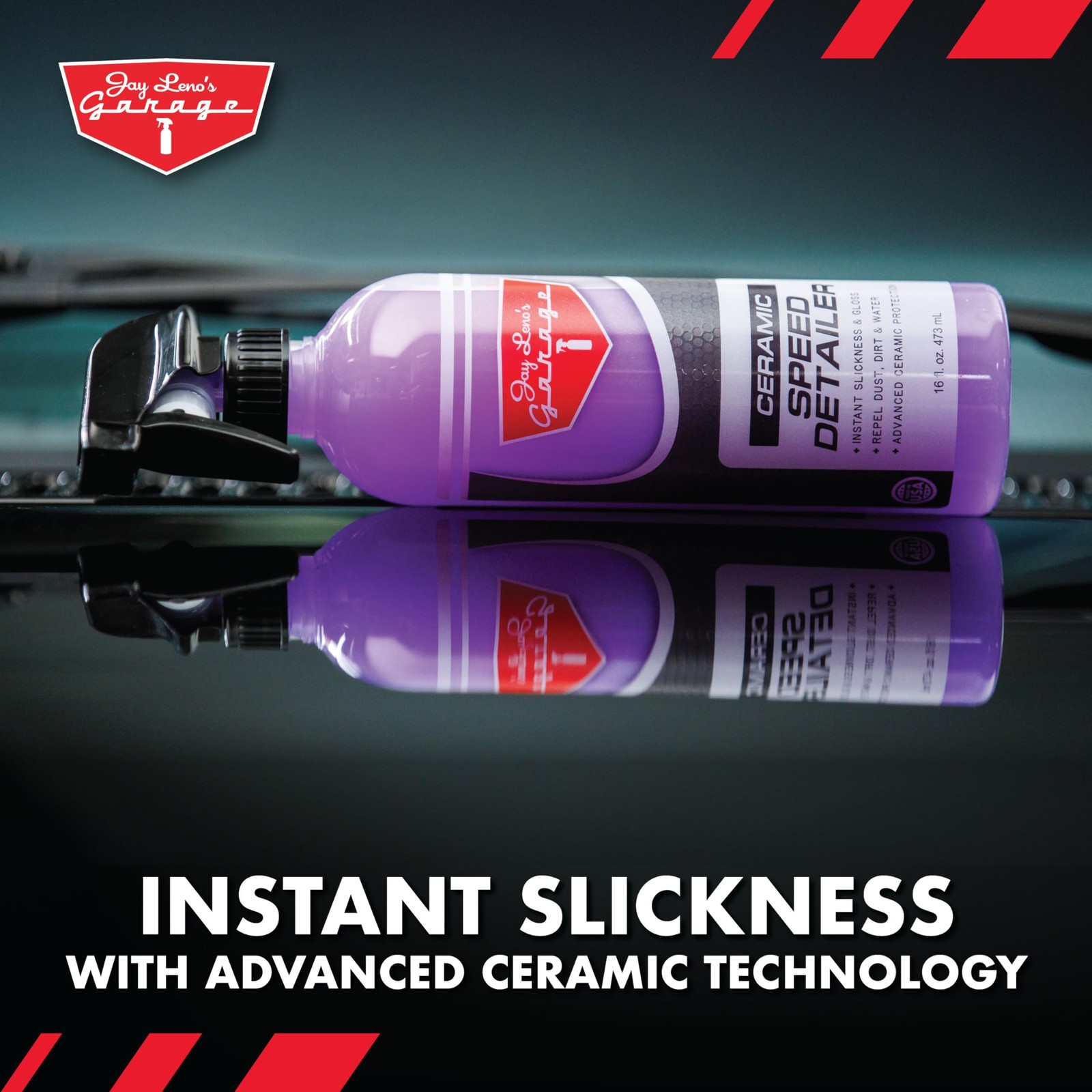 Jay Leno’s Garage Ceramic Speed Detailer Spray Quick Car Detailer for Cars Tr…