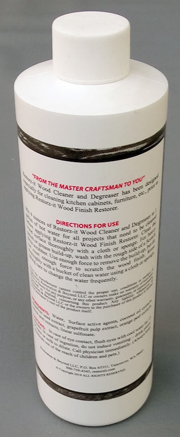 McFate’s Restorz-It Natural Wood Cleaner Degreaser 16 oz Concentrate Citrus