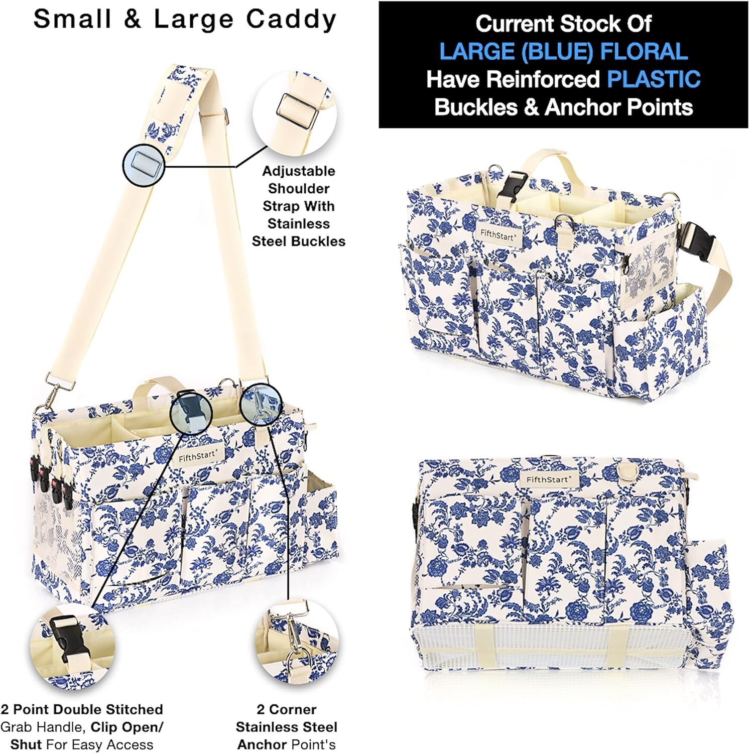 Easily Cleaned Tote Caddy with Stylish Design – 9 Pockets for Total Organization