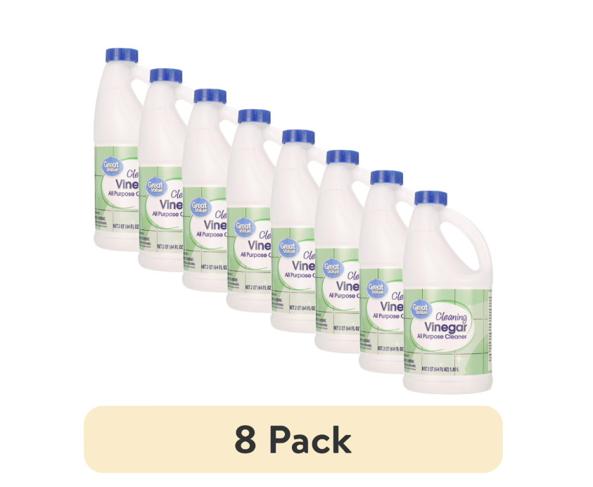 Great Value Cleaning Vinegar All-Purpose Cleaner, 64 fl oz, 8 PACK