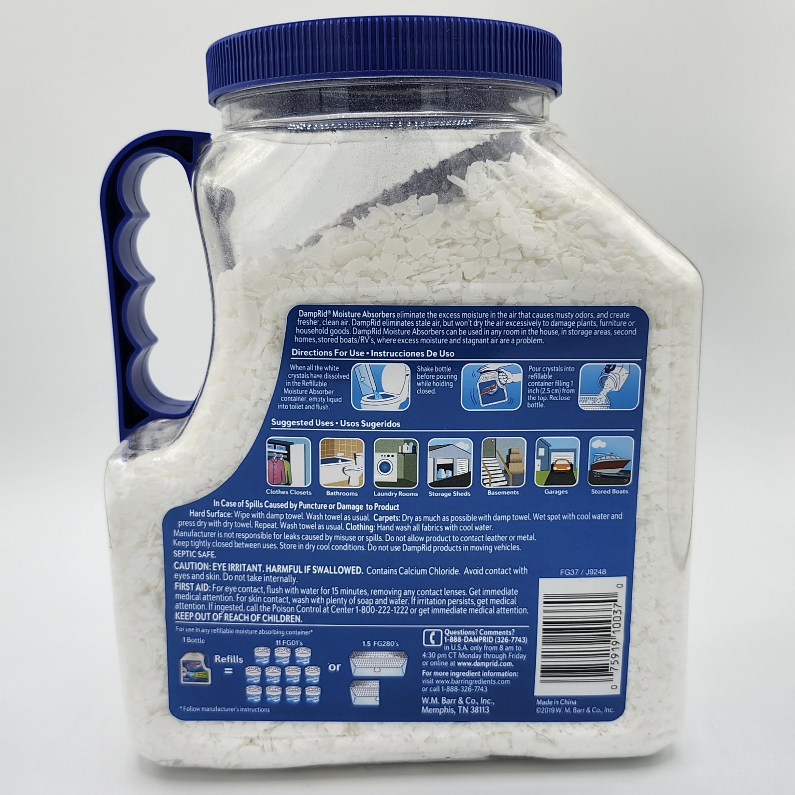 DampRid FG37 Moisture Absorber – 7.5lb Super Refill