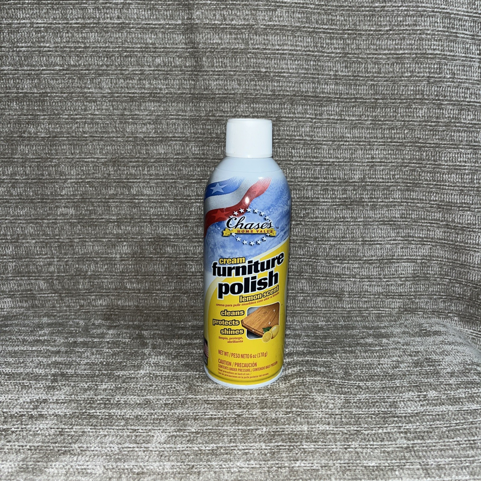 Chase Home Value Cream Furniture Polish Lemon Scent 6oz New Cleans & Protects