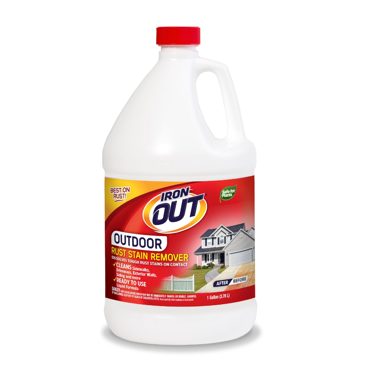 Rust Stain Remover Pre-mixed 1 Gallon Quickly Removes Rust No Scrubbing Safe