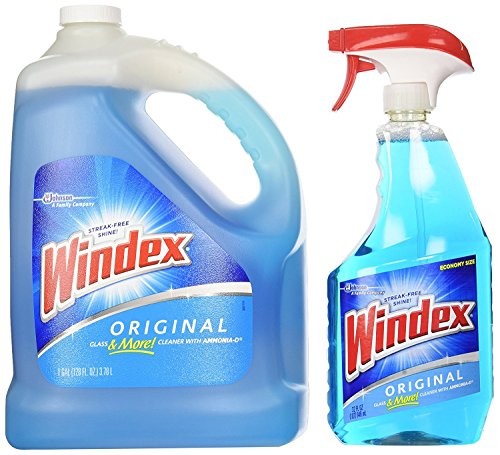 Windex Original Cleaner, 32 Fluid Ounce Trigger Spray and 1 Gallon Refill