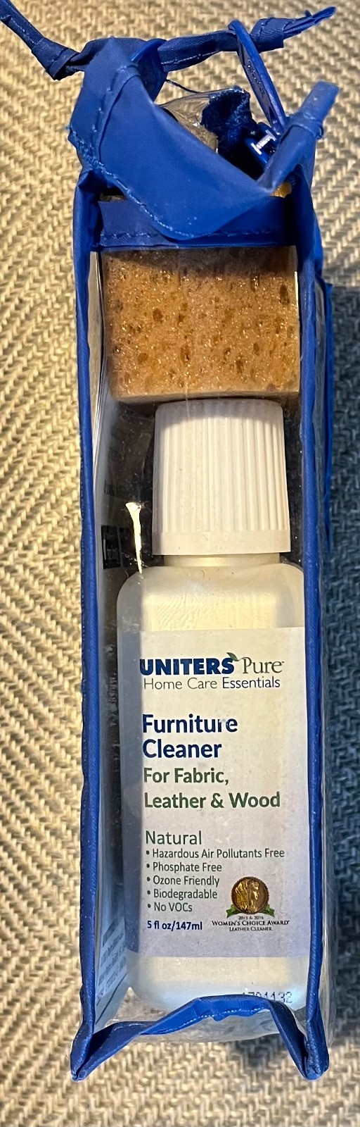 Furniture Cleaner UNITERS PURE Home Care Essentials Stain Remover Set Sponge NEW
