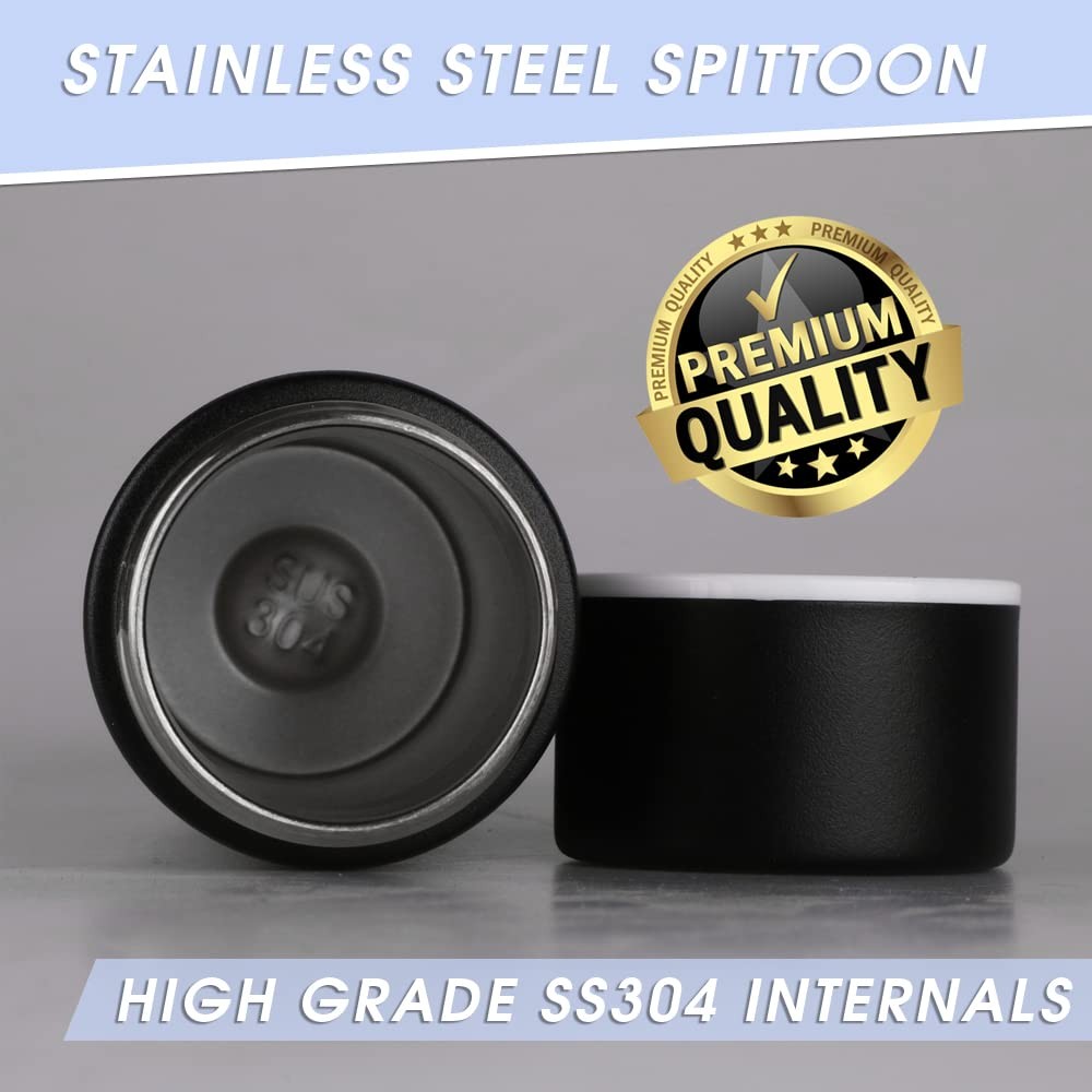 Pocket Spittoon for Chewing Tobacco – 5 Oz Stainless Steel Portable Spit Cup,…