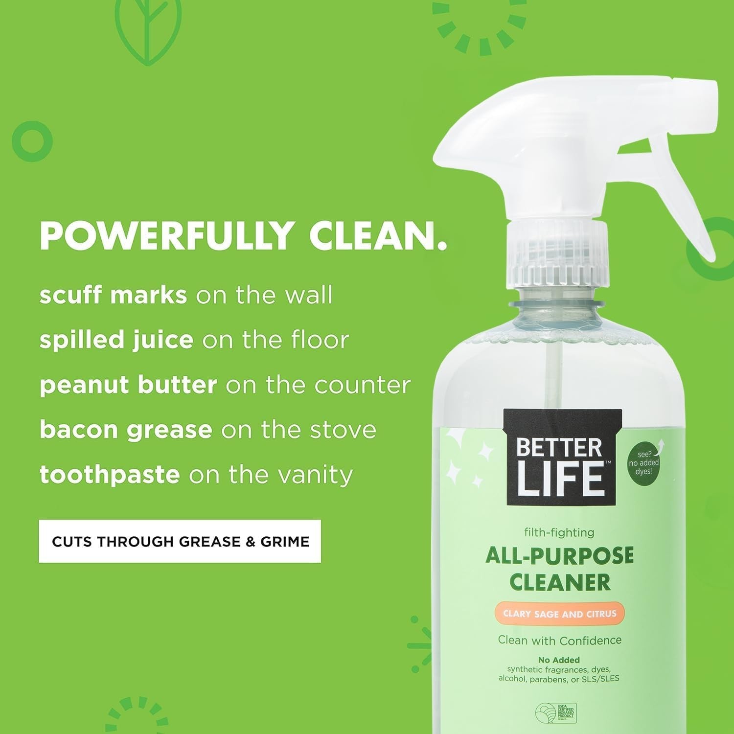 Gentle yet Effective Multi-Surface Cleaner – 24oz x 2, Eco-Friendly Formula