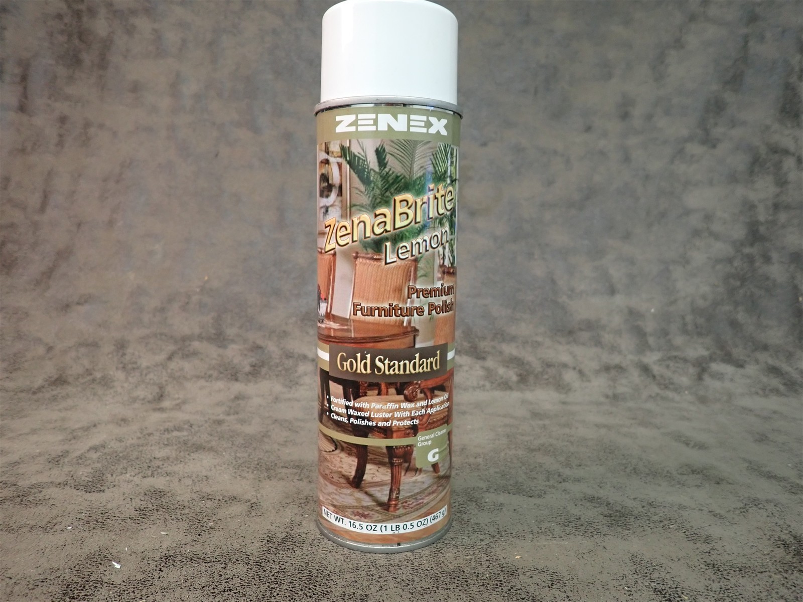 NEW Zenex 494725 ZenaBrite Lemon Premium Furniture Polish 12 – 16.5oz Cans (I20)