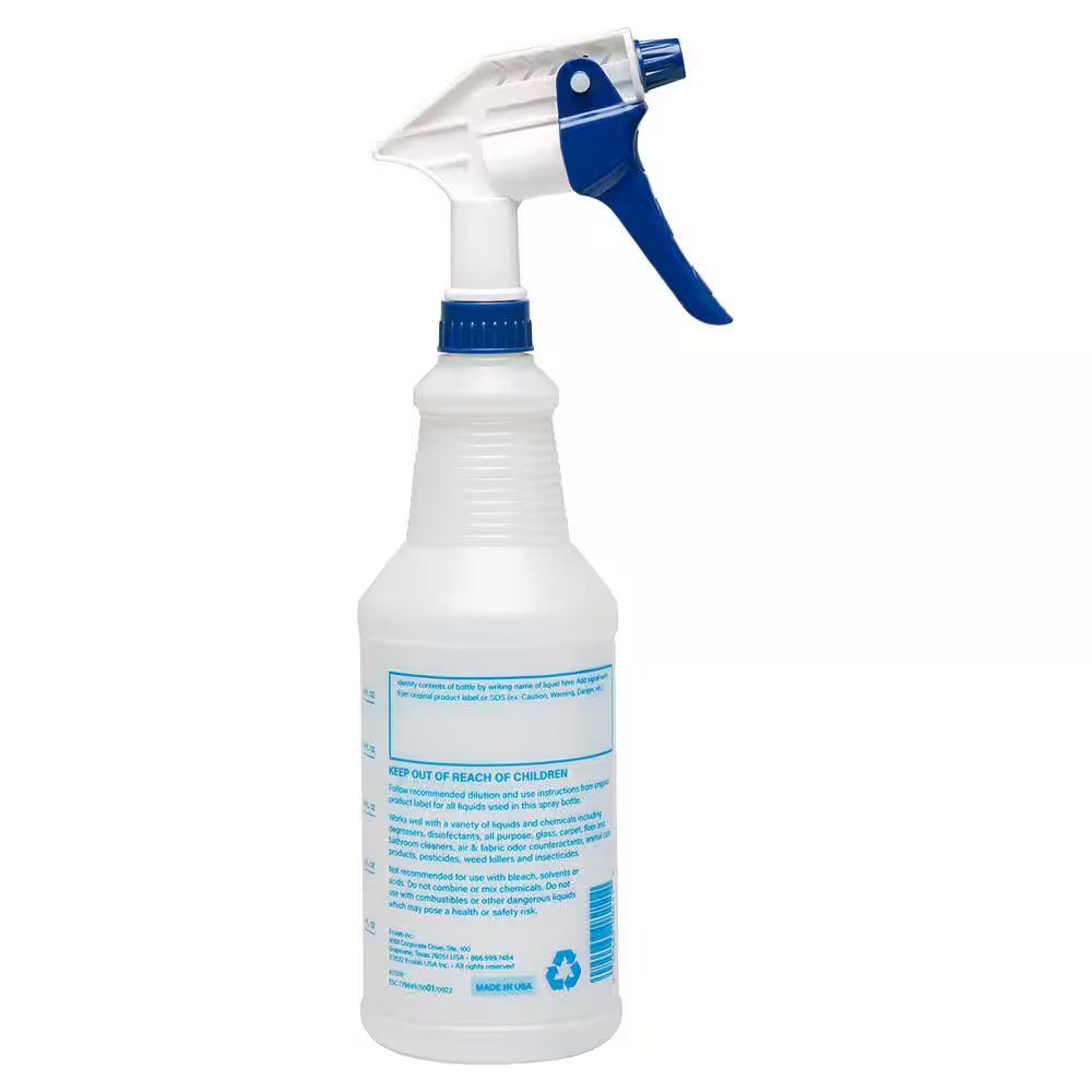 32 oz. Heavy Duty Pro All Purpose Spray Bottle with Adjustable Nozzle (3-Pack)