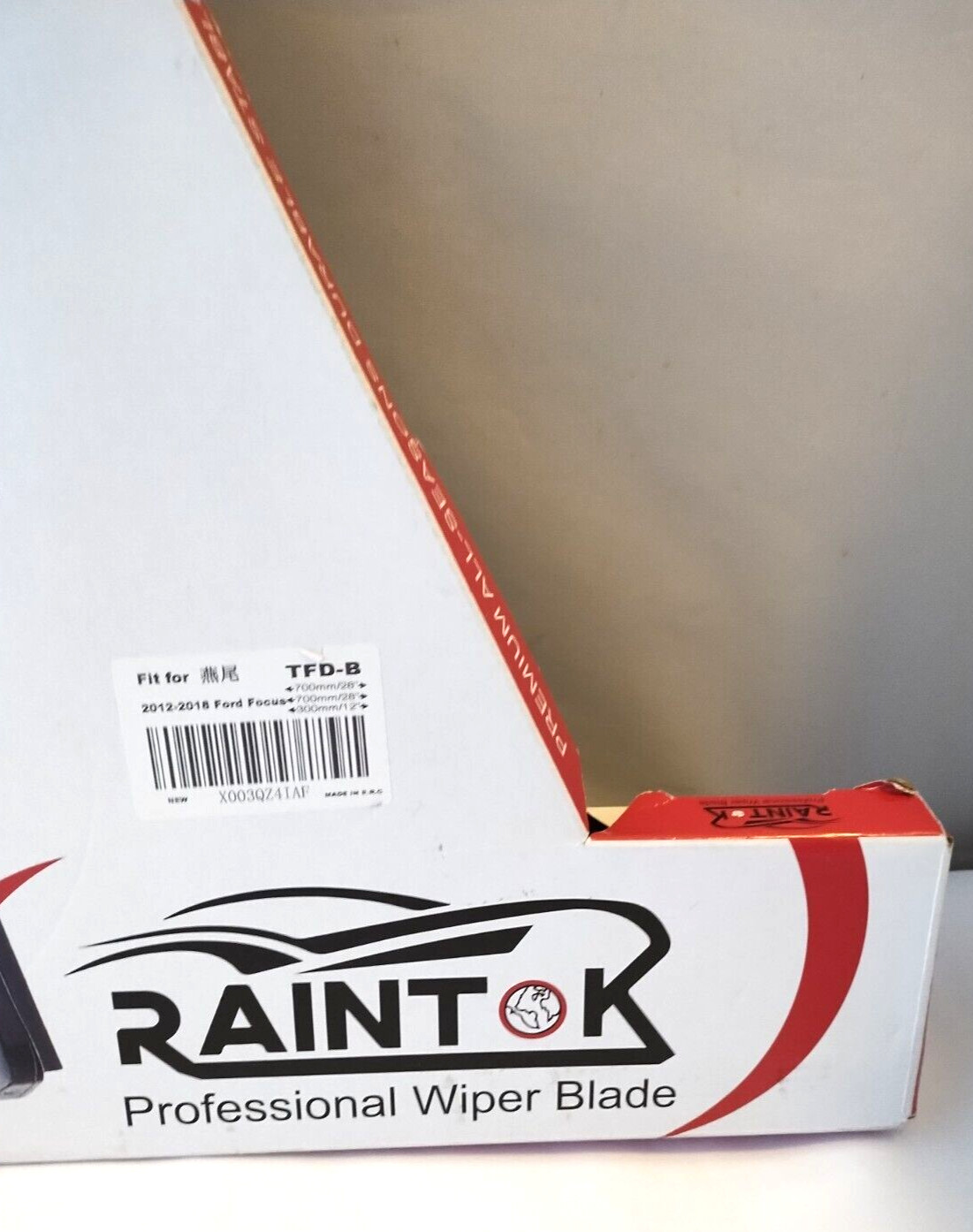 Raintok Professional Wiper Blade 2012-2018 Ford Focus Long Service Life