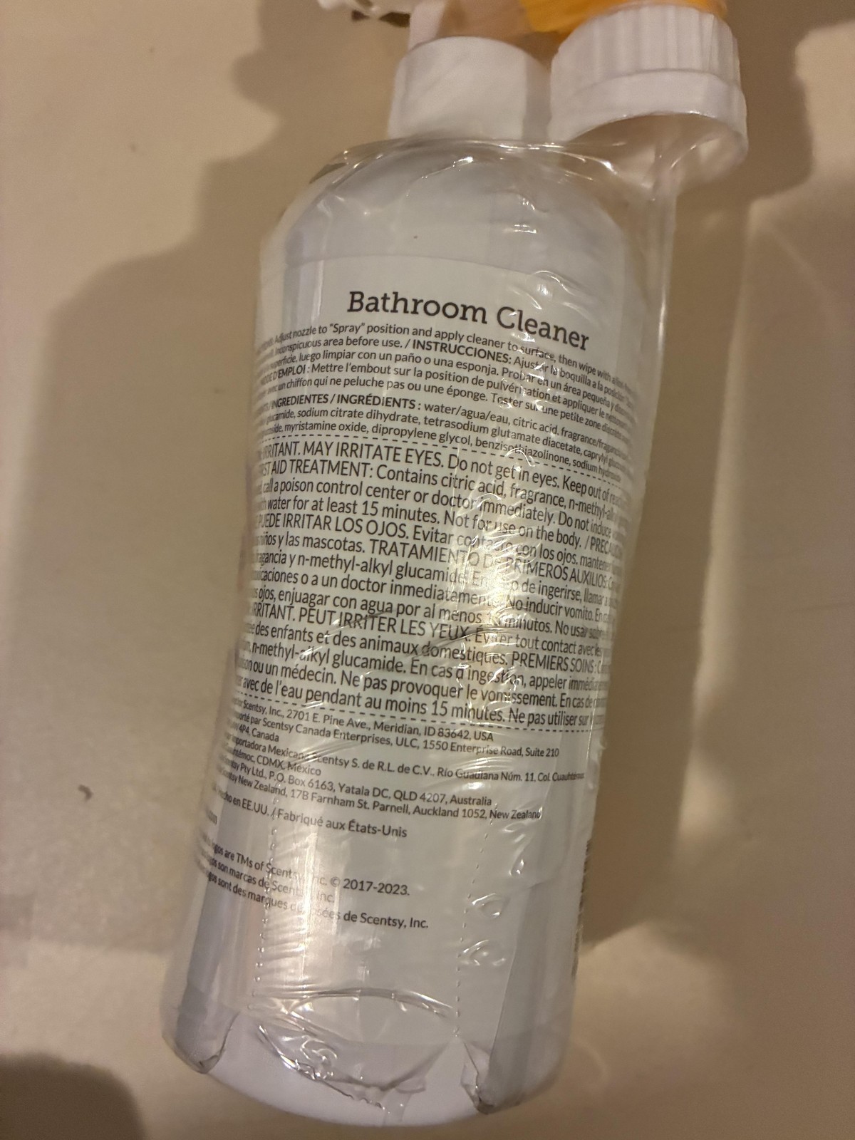 Scentsy Clean Bathroom Cleaner Spray Coastal Sunset Scent 16 Fl Oz 2pk USA New
