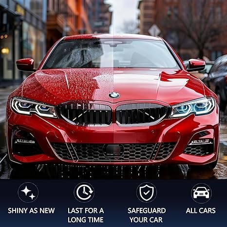 2Pcs*300ML Ceramic Coating Spray for Cars – 3-in-1 High Gloss & Protection, Wate