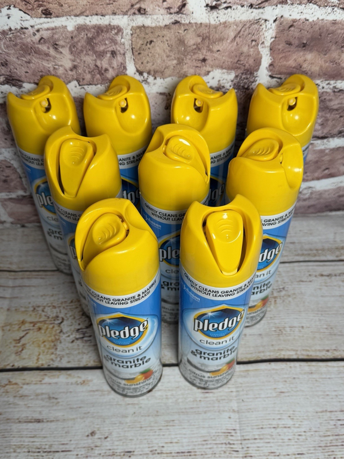 9 Pledge Everyday Cleaner Clean It Granite & Marble Spray CITRUS SUNSHINE 9.7 oz