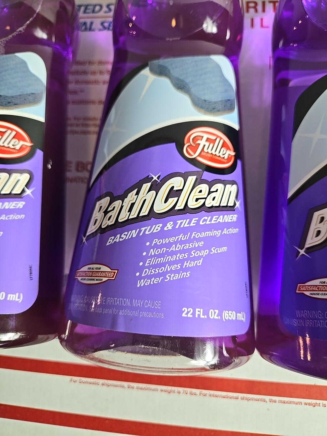 Lot Of 3-Fuller Brush BathClean Dissolves Soap Scum Hard Water Stains 22oz Each*