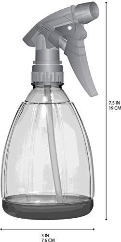 Plastic Spray Bottle, 12 oz | Leak Proof, Empty, Trigger Handle, Pack of 1