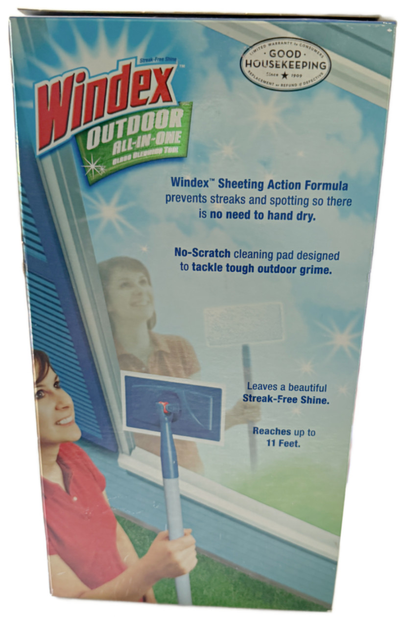 Windex Outdoor All-In-One Glass Cleaning Tool Starter Kit NEW SEALED