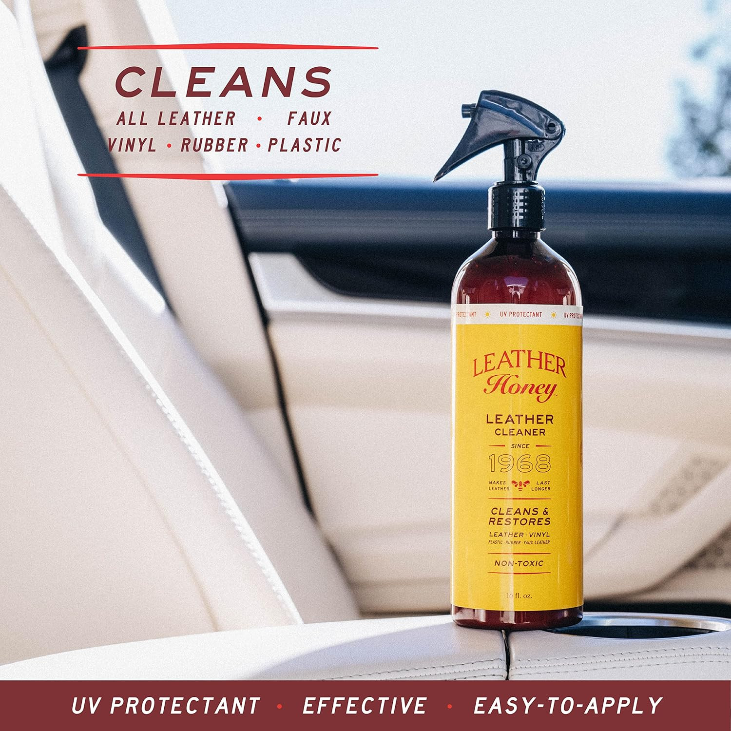 Leather Cleaner Spray: UV Protectant, Non-Toxic & Made in the USA since 1968. Cl